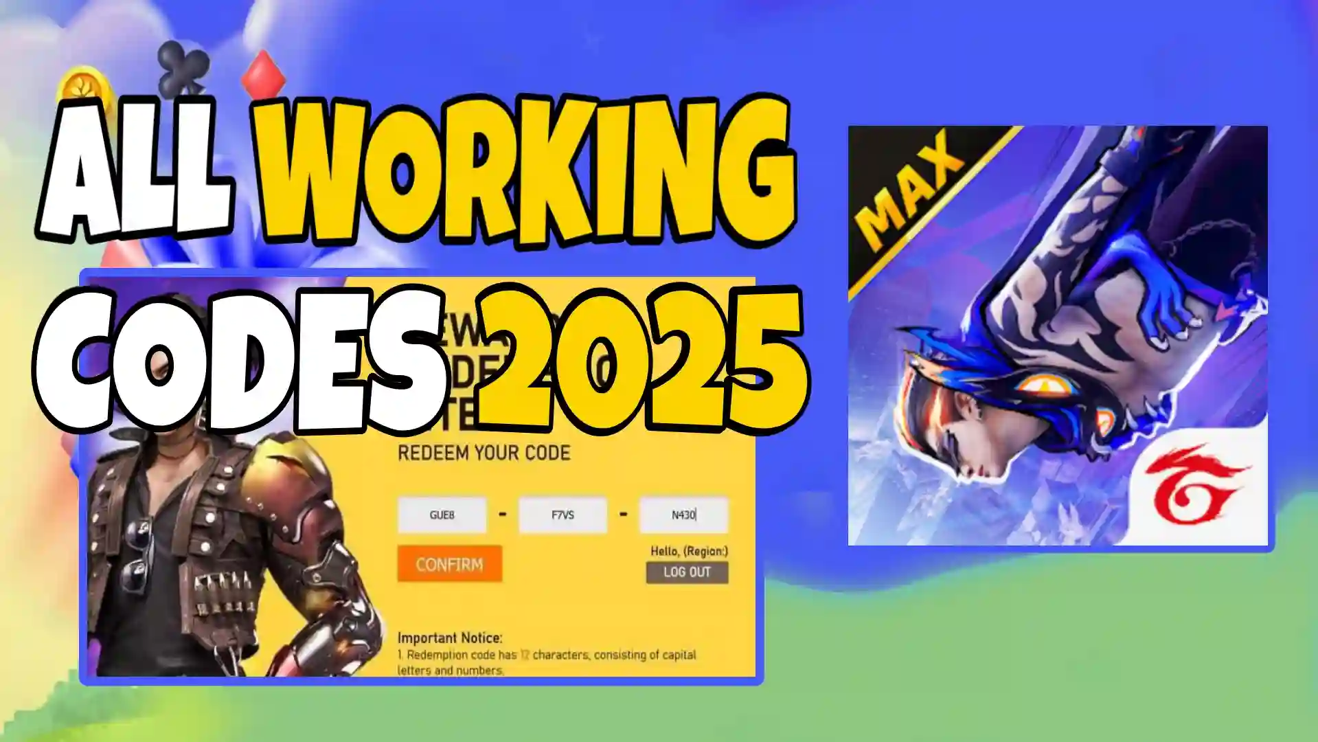 Garena Free Fire Max Redeem Codes (April 2025)